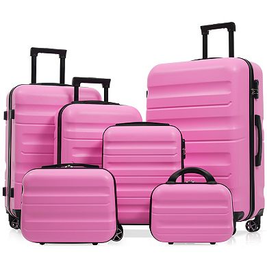 ELEMENT ACE 6-Piece Hardshell Luggage Set with Spinner Wheels for Travel and Business Trips