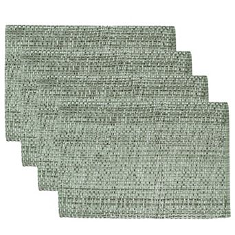 Sweet Home Collection Two Tone Cotton Woven 13x19 Placemat Sets 4 Pack