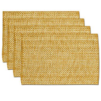 Sweet Home Collection Two Tone Cotton Woven 13x19 Placemat Sets 4 Pack