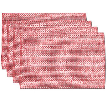 Sweet Home Collection Two Tone Cotton Woven 13x19 Placemat Sets 4 Pack