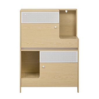 ELEMENT ACE Modern Dual-Purpose Cat Furniture with Side Table and Hidden Storage