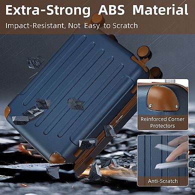 ELEMENT ACE 6-Piece Expandable Hardshell Luggage Set with Spinner Wheels and TSA Lock