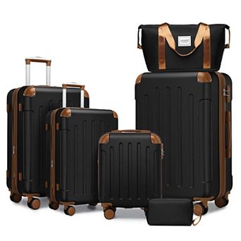 ELEMENT ACE 6 pc Expandable Hardshell Luggage Set with Spinner Wheels and TSA Lock