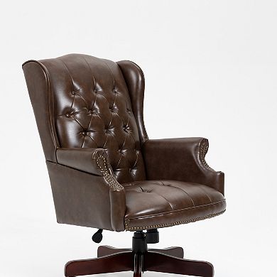 GOODSILO Executive High Back Office Chair with Reclining Function and Ergonomic Support