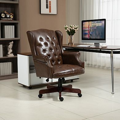 GOODSILO Executive High Back Office Chair with Reclining Function and Ergonomic Support
