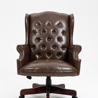 GOODSILO Executive High Back Office Chair with Reclining Function and Ergonomic Support