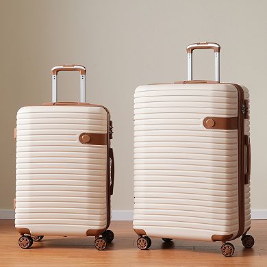 ELEMENT ACE Expandable ABS Hard Shell Luggage Set - 4 Piece with Packing Cubes & TSA Lock