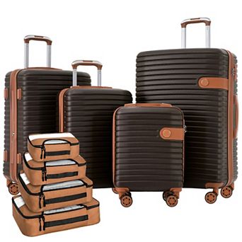 ELEMENT ACE Expandable ABS Hard Shell Luggage Set - 4 pc with Packing Cubes & TSA Lock