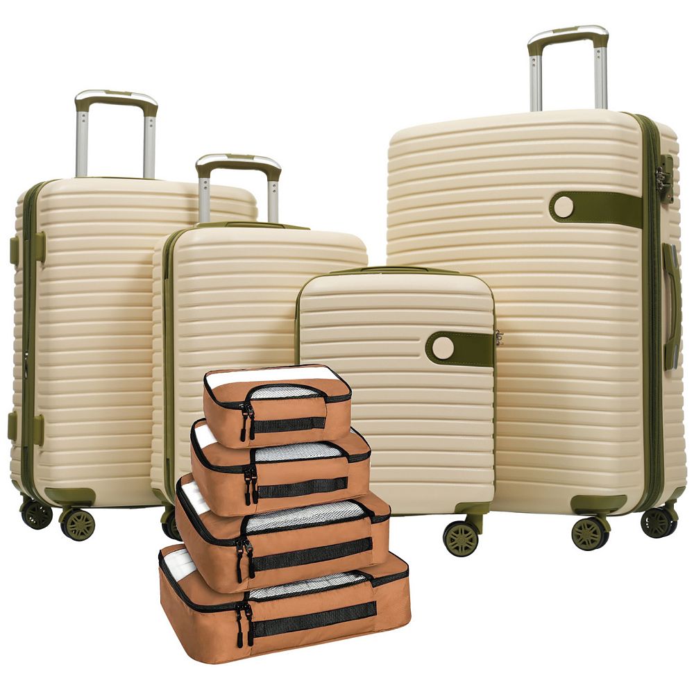 ELEMENT ACE Expandable ABS Hard Shell Luggage Set - 4 Piece with ...