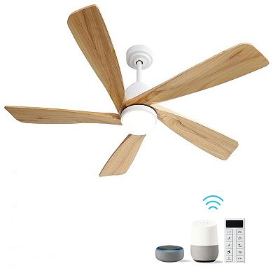 ELEMENT ACE 52 Inch Modern Ceiling Fan with Dimmable LED Light and Smart Remote Control