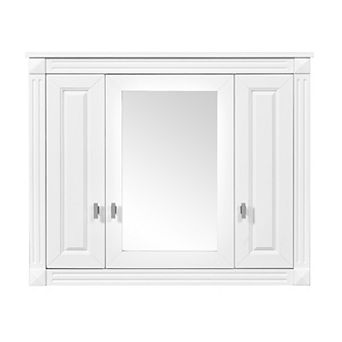ELEMENT ACE Wall Mounted Mirror Cabinet with Adjustable Shelves and Multiple Storage Compartments