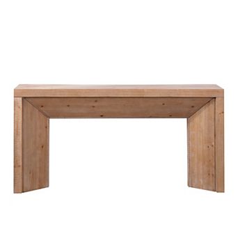 GOODSILO Modern Rustic Console Table Engineered Wood Entryway Sofa Table Slim Profile Design