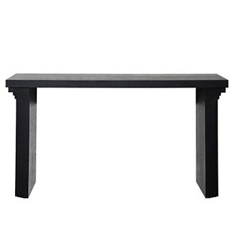 GOODSILO Modern Minimalist Wooden Console Table with Curved Legs for Entryway and Living Room