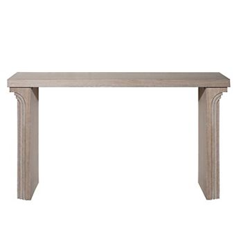 GOODSILO Modern Minimalist Wooden Console Table with Curved Legs for Entryway and Living Room