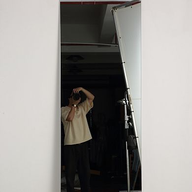 ELEMENT ACE Large Round Corner Full Body Wall Mirror with Explosion-Proof Glass for Living Room