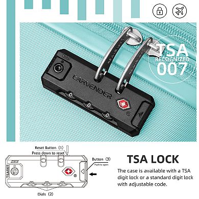 ELEMENT ACE 6-Piece Expandable Hardside Luggage Set with Spinner Wheels and TSA Lock