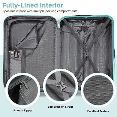 ELEMENT ACE 6-Piece Expandable Hardside Luggage Set with Spinner Wheels and TSA Lock