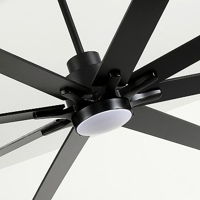 ELEMENT ACE Large 84-Inch 8-Blade Reversible Ceiling Fan with Dimmable LED Light and Remote Control