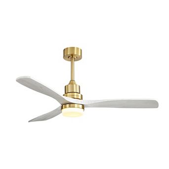 ELEMENT ACE 52" Modern Ceiling Fan with Dimmable LED Light & Remote Control for Indoor/Outdoor Use