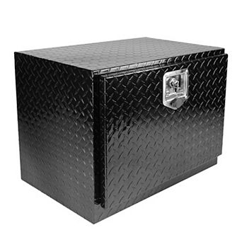 ELEMENT ACE 24" Aluminum Striped Waterproof Lockable Tool Storage Box for Truck Bed