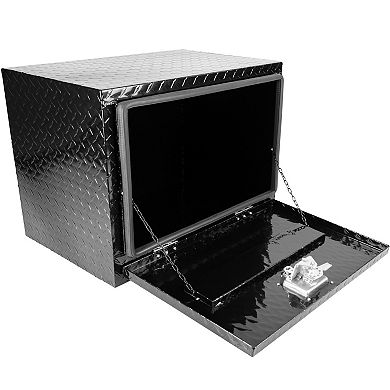 ELEMENT ACE 24" Aluminum Striped Waterproof Lockable Tool Storage Box for Truck Bed