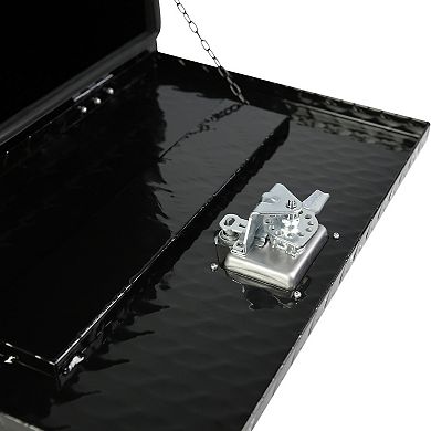 ELEMENT ACE 24" Aluminum Striped Waterproof Lockable Tool Storage Box for Truck Bed