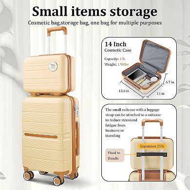 ELEMENT ACE 4-Piece Lightweight Expandable Hardshell Luggage Set with Spinner Wheels