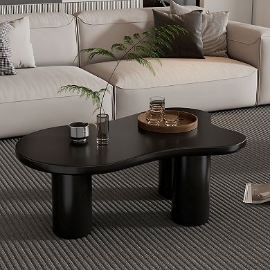 GOODSILO Modern Cloud Coffee Table with Thick Top and Sleek Legs for Contemporary Spaces