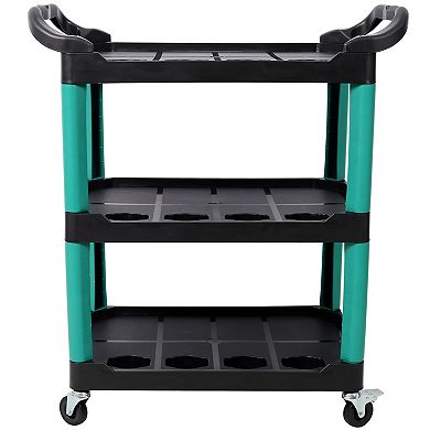 ELEMENT ACE Mobile Three-Tier Rolling Tool Storage Cart with Heavy-Duty Shelves