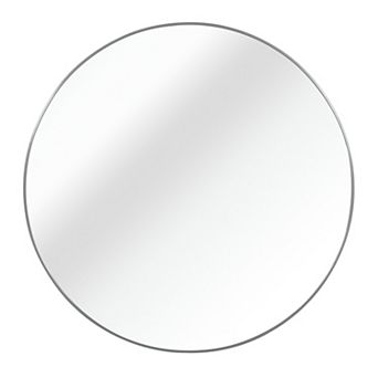 ELEMENT ACE 32 Inch Round Wall Mirror with Metal Frame for Modern Bathroom Decor