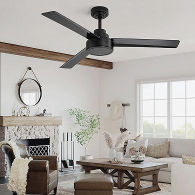 ELEMENT ACE 52-Inch Indoor Outdoor Ceiling Fan with Remote Control and Reversible DC Motor