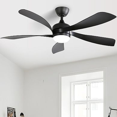 ELEMENT ACE 52" Modern Ceiling Fan with Dimmable LED Light & Remote Control for Year-Round Comfort