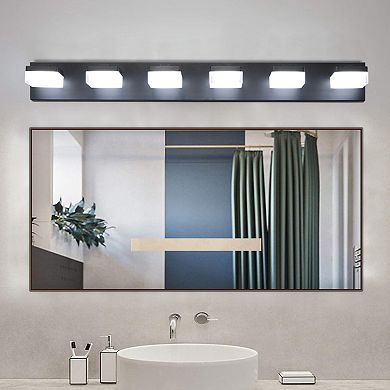 ELEMENT ACE Modern 6-Light LED Vanity Mirror Light Fixture For Bathrooms And Makeup Tables