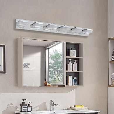 ELEMENT ACE Modern 6-Light LED Vanity Mirror Light Fixture for Bathrooms and Makeup Tables