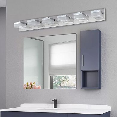 ELEMENT ACE Modern 6-Light LED Vanity Mirror Light Fixture for Bathrooms and Makeup Tables