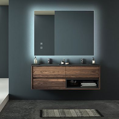 ELEMENT ACE 36x28 Inch LED Bathroom Vanity Mirror with Dimmable Touch Control & Anti-Fog