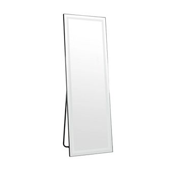 ELEMENT ACE Full Length LED Lighted Floor Mirror with Adjustable Brightness and Anti-Oxidation Frame