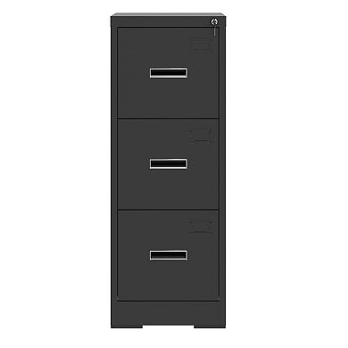 GOODSILO 3 Drawer Vertical File Storage Cabinet with Locking Mechanism and Card Slot