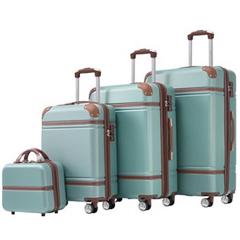 ELEMENT ACE 4 pc Hardshell Spinner Luggage Set with TSA Lock and Cosmetic Case