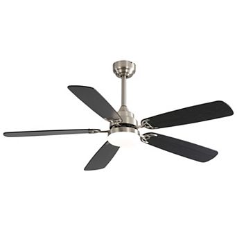 ELEMENT ACE Modern 52 Inch LED Ceiling Fan with Remote Control and Integrated Light Fixture