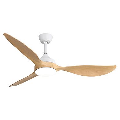 ELEMENT ACE Modern Ceiling Fan with Dimmable LED Light & Quiet Reversible Motor for Indoor/Outdoor