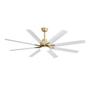 ELEMENT ACE 66-Inch Modern Ceiling Fan with Dimmable LED Light & Remote Control for Home/Office