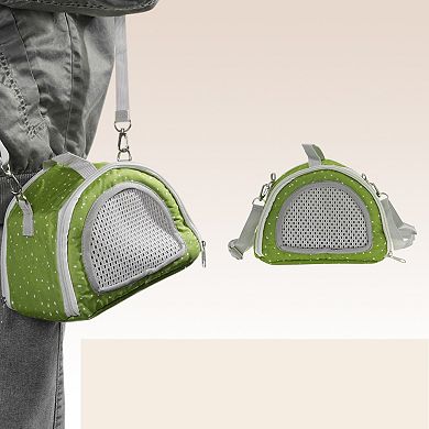 1 Set Pet Travel Carrier, Breathable Parrot Cage with Shoulder Strap