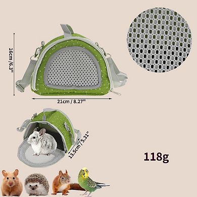 1 Set Pet Travel Carrier, Breathable Parrot Cage with Shoulder Strap