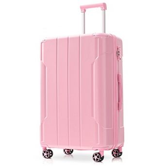 ELEMENT ACE Expandable Hard Shell Checked Luggage with Double Spinner Wheels & TSA Lock
