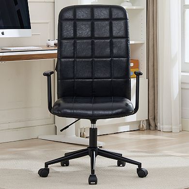 GOODSILO Antique Office Swivel Chair with Adjustable Height and High Back Support