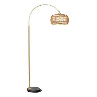 ELEMENT ACE Adjustable Arc Floor Lamp with Remote Control & Dimmable Smart Bulb for Living Room