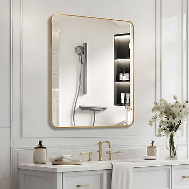 ELEMENT ACE Large Rectangular Bathroom Wall Mirror with Premium Aluminum Frame for Modern Spaces