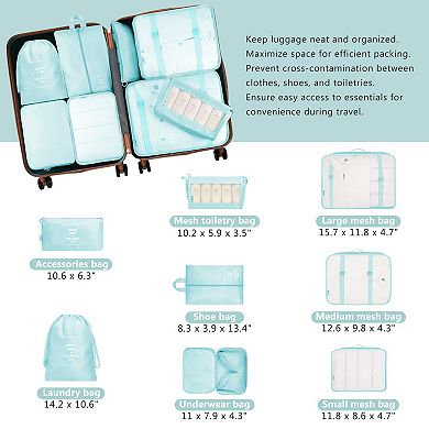 ELEMENT ACE Lightweight Hardshell Spinner Luggage Set with TSA Lock & Packing Cubes