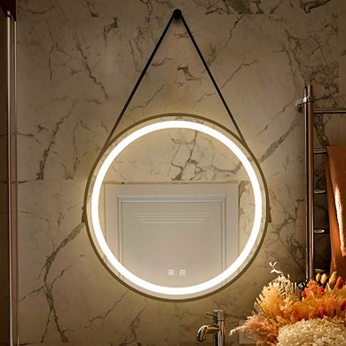 ELEMENT ACE 24-Inch Modern Bathroom Vanity Mirror with LED Lighting and Anti-Fog Function